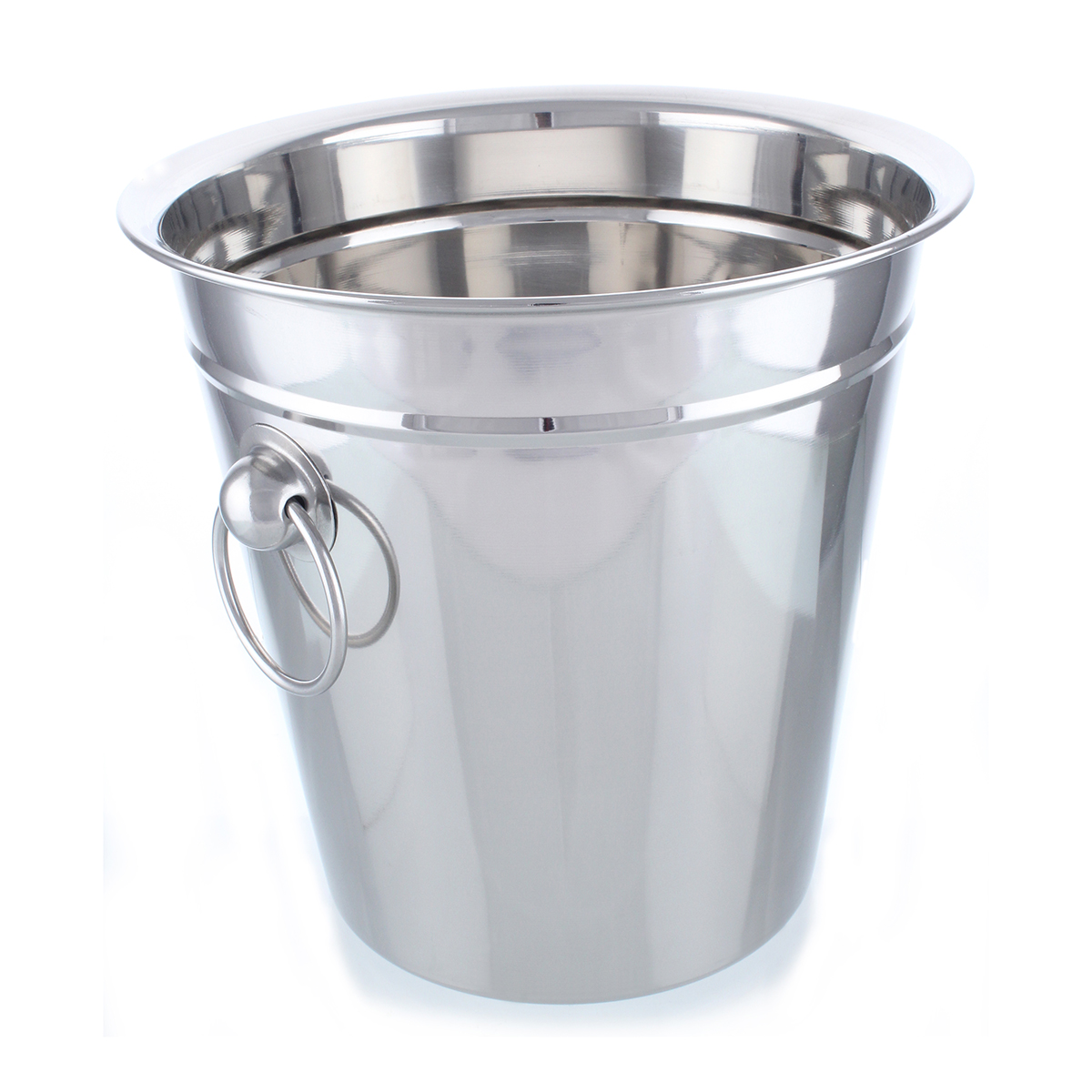 Champagne Bucket Plain with Lines With Knob - Image 2