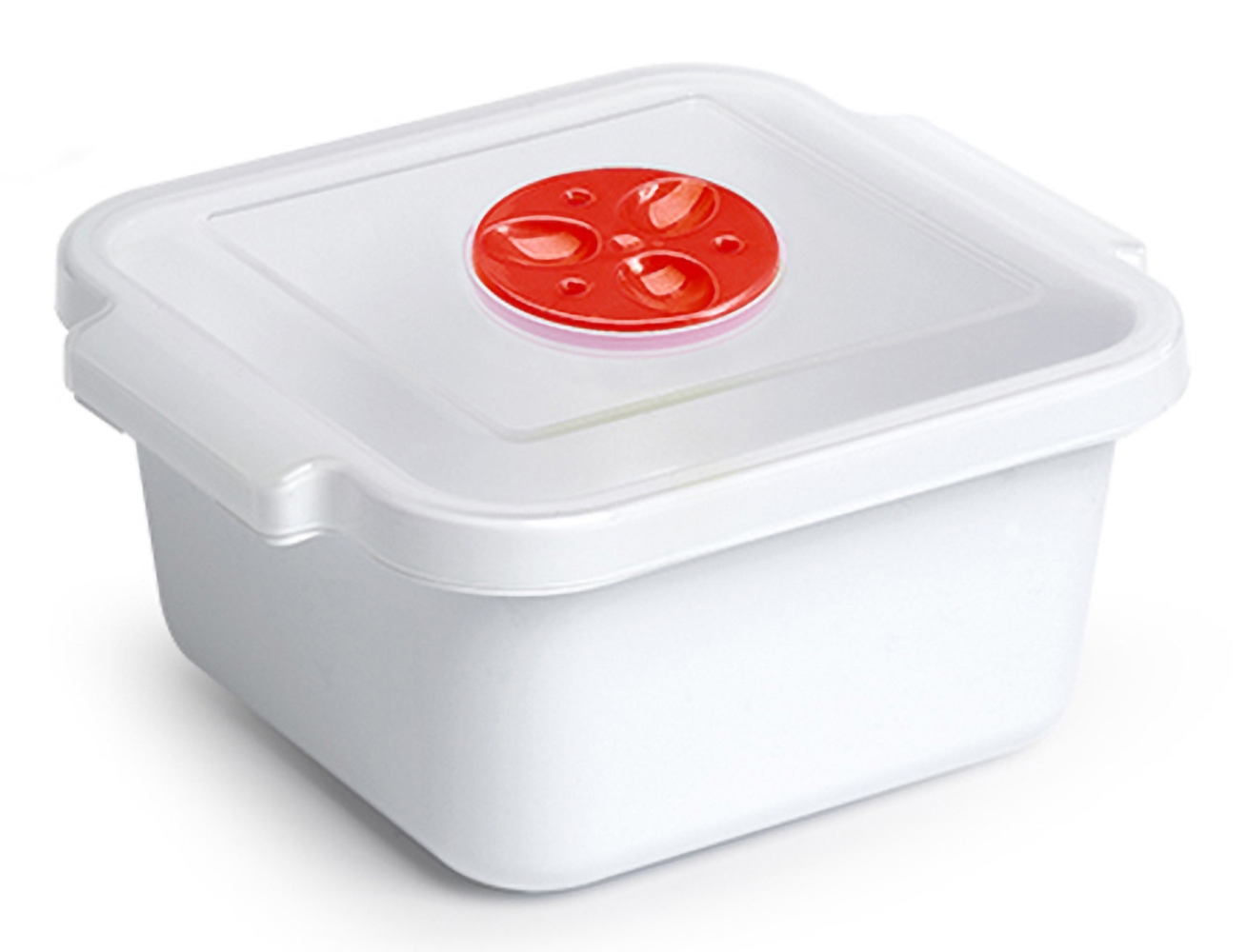 Plastic Forte Square Microwave Pot, 1 Liter