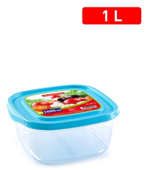 Plastic Forte Square Food Container, 1000ml