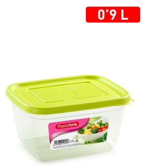 Plastic Forte Hermetic Modern Food Container, 0.9 Liters