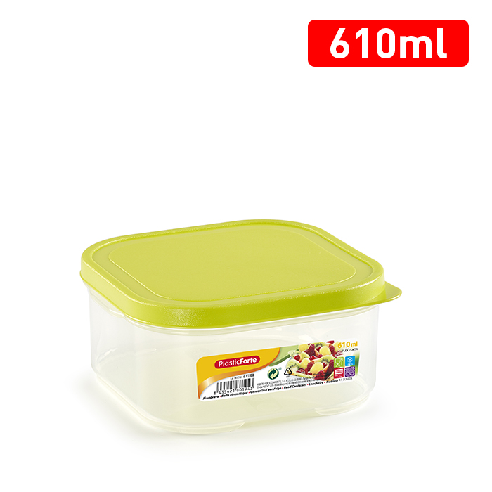 Plastic Forte Square Food Container, 610ml - Image 4