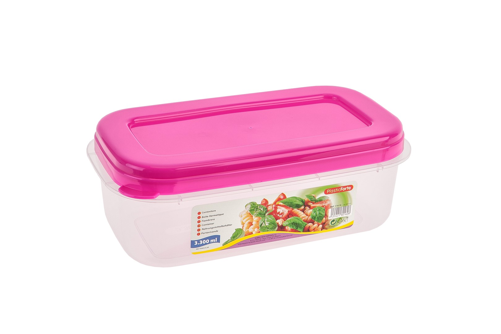 Plastic Forte Rectangle Food Container, 3900ml
