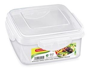 Plastic Forte Hermetic Square Food Container, 600ml