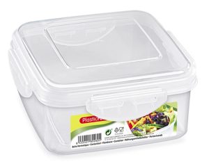 Plastic Forte Hermetic Square Food Container, 1000ml