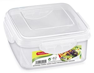 Plastic Forte Hermetic Square Food Container, 1600ml