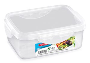 Plastic Forte Rectangle Hermetic Food Container Click, 1000ml