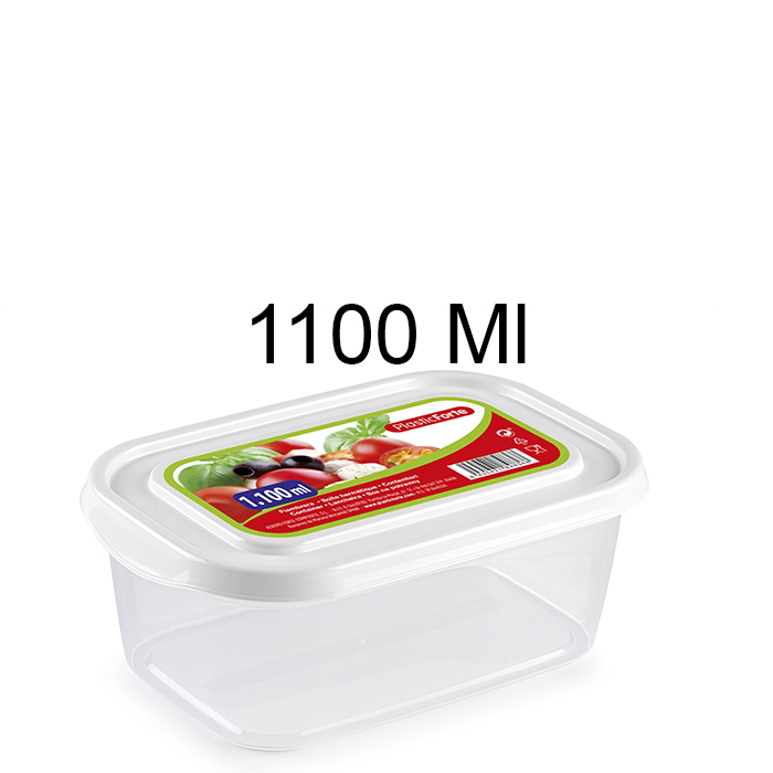 Plastic Forte Rectangle Food Container, 1100ml - Image 5