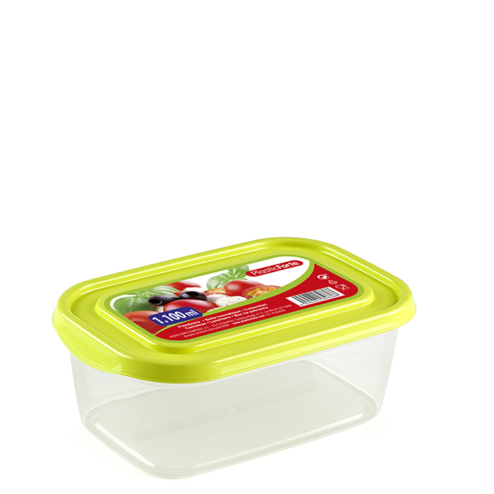 Plastic Forte Rectangle Food Container, 1100ml - Image 2