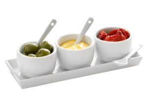Hit Ceramic Condiment Set, 7 Pieces