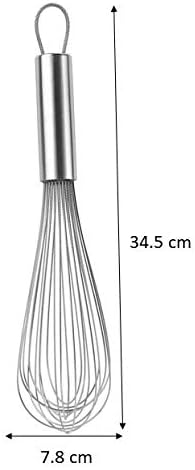 Tala 30 cm Stainless Steel Eleven Wire Balloon Whisk, Silver - Image 3