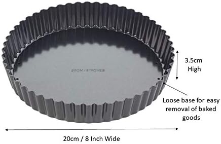 Tala Performance Eclipse Non-Stick Fluted Flan Tin (20 cm Dia X 3.5 cm) Tart Tin - Image 3