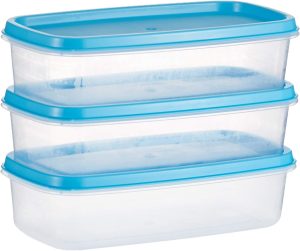 Plastic Forte Food Container, 0.25 Liter (Pack of 3)