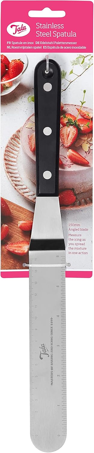 Tala Spreader Stainless Steel Spatula Angled Blade, Silver