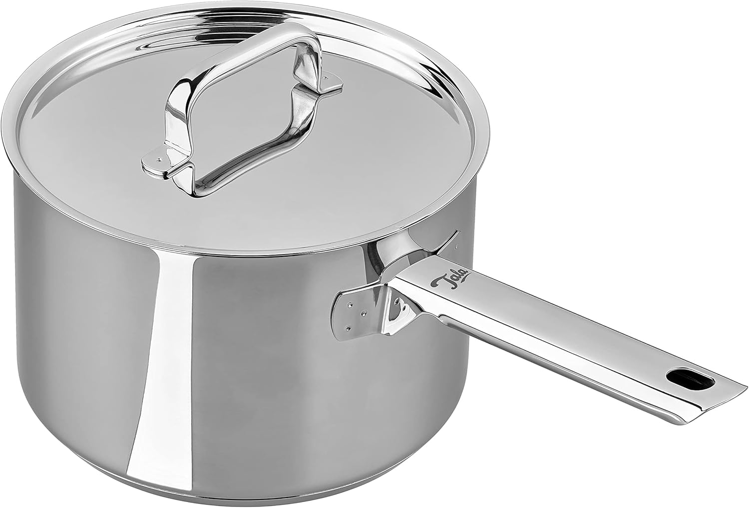 Tala Performance Stainless Steel 18cm Dia Deep Saucepan with Lid, Silver