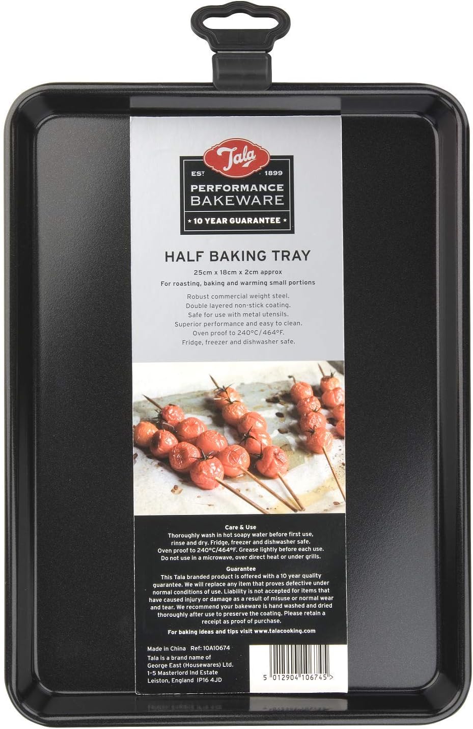 Tala Performance Eclipse Non-Stick Half Baking Tray. Black (25 x 18 x 2 cm)