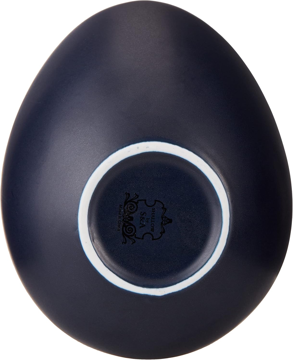 Shallow Matt Bowl, Dark Blue, 18cm - Image 3