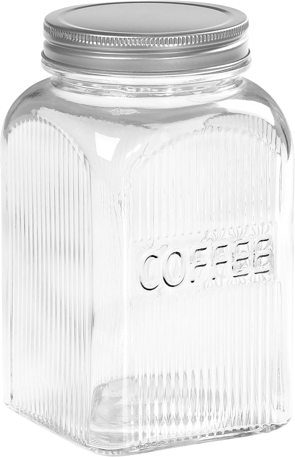 Tala Coffee Glass Jar with Screw Top Lid, 1250 ml, Transparent - Image 2