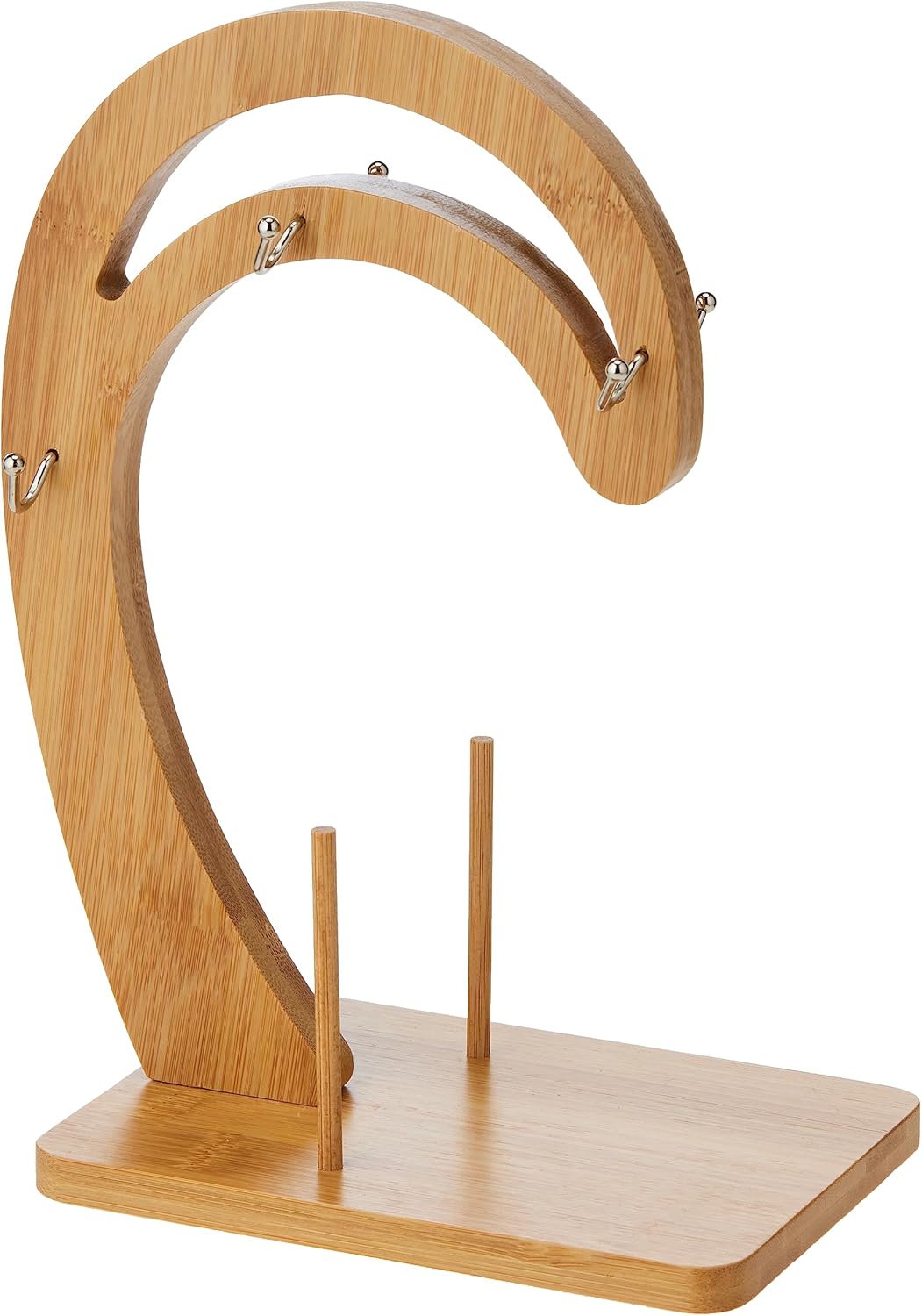 Shallow Tea Cup & Saucer with Bamboo Stand, White, 90ml - Image 5