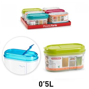Plastic Forte Container, 0.5 Liter