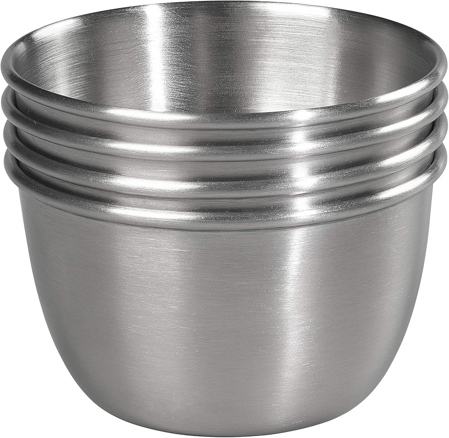 Tala Set 4 Pudding Moulds - 8 x 5 cm Dia, Silver - Image 3