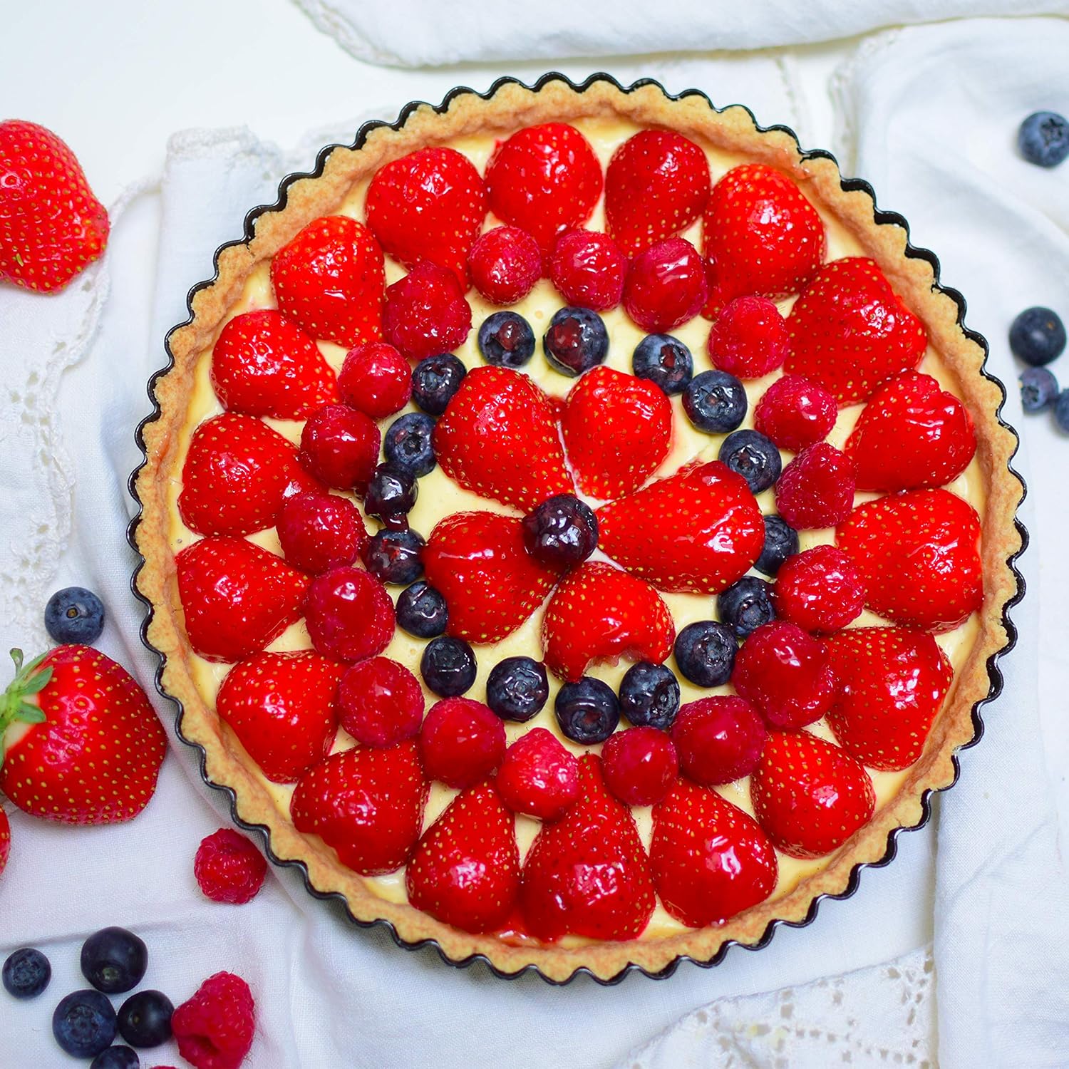 Tala Performance Eclipse Non-Stick Fluted Flan Tin (20 cm Dia X 3.5 cm) Tart Tin - Image 5