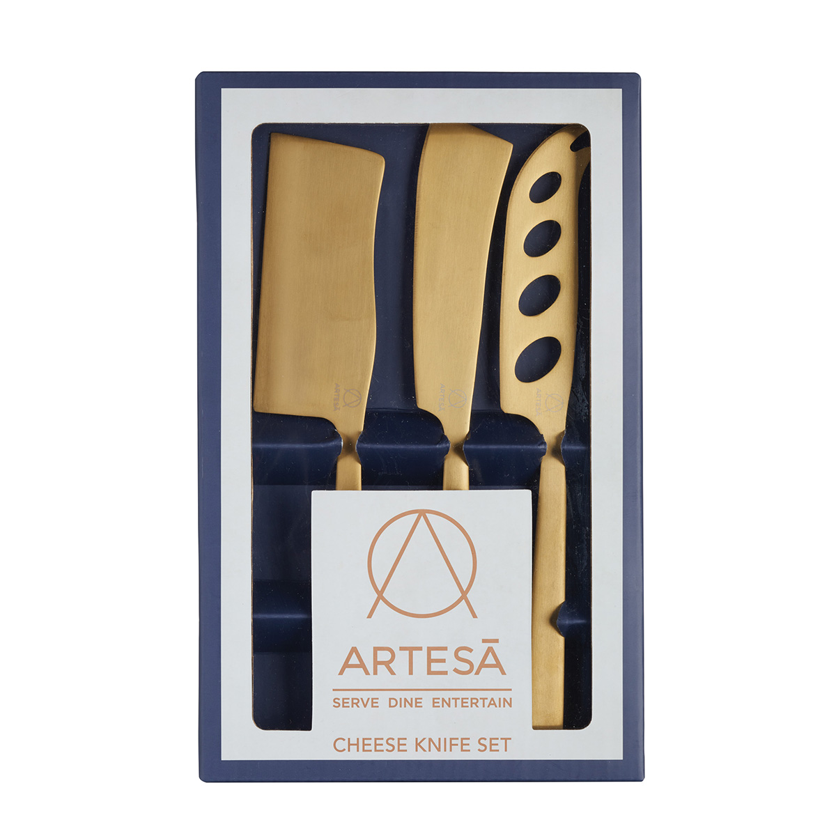 Artesa Cheese Knife Set, 3 Pieces, Gift Boxed - Image 2