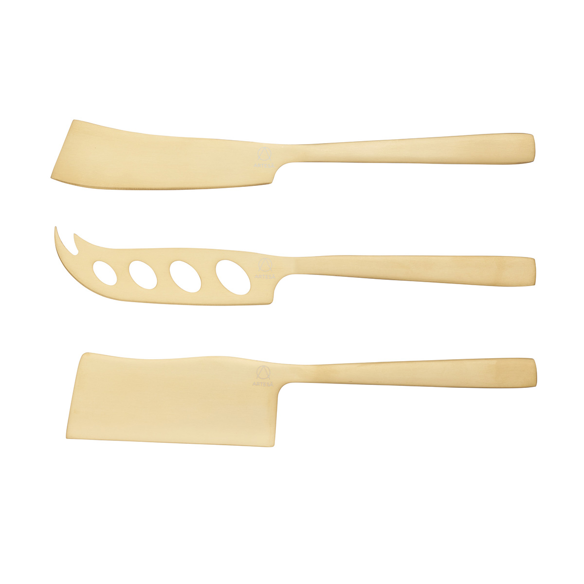 Artesa Cheese Knife Set, 3 Pieces, Gift Boxed