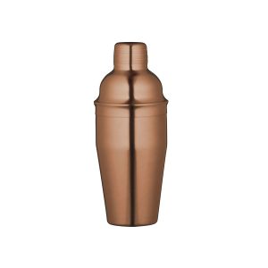 BarCraft Copper Finish Stainless Steel Cocktail Shaker, 550ml, Gift Boxed