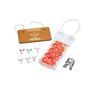 BarCraft Nine Piece Prosecco Gift Set, Gift Boxed