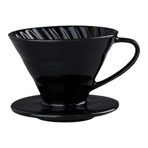 Ceramic Coffee Filter Cup Black
