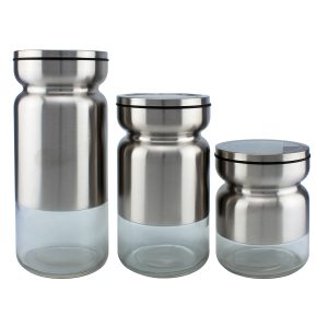 A1003S/SStorageJar,3PcsSilver