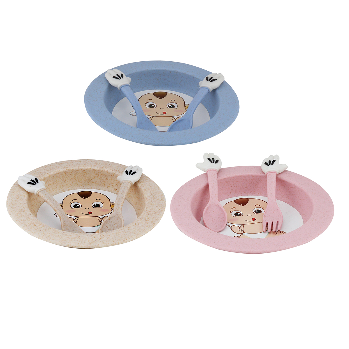 Children Tableware Set Mix Colors