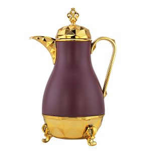 Arabic Flask Matte purple+Golden 1L