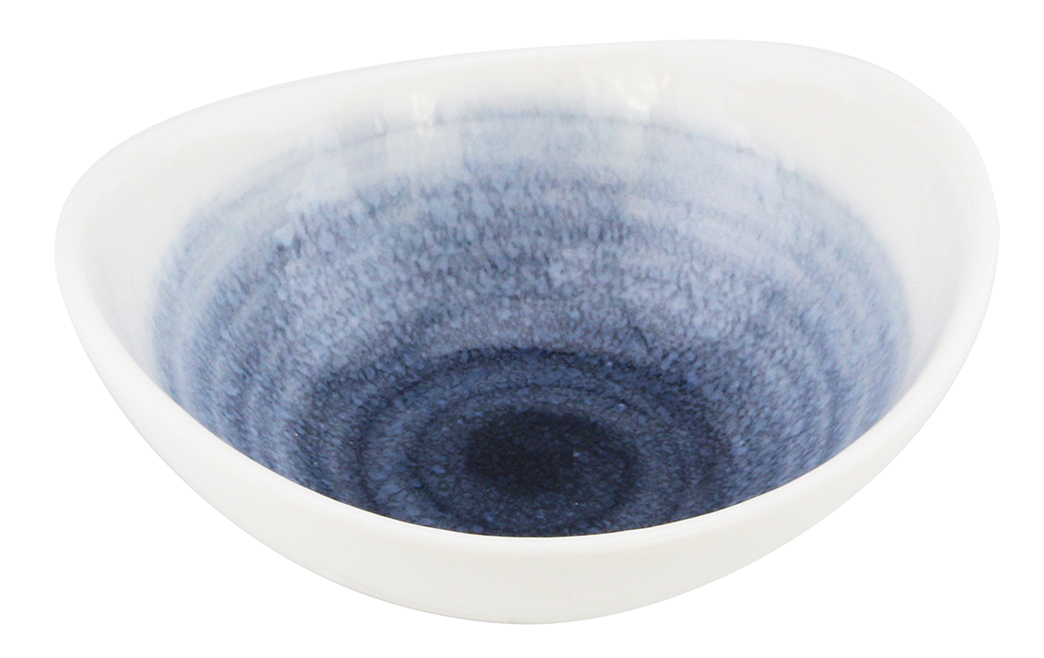 Shallow Reactive Scandi Bowl, 13cm, Blue