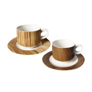 Coffee cup saucer set of 4