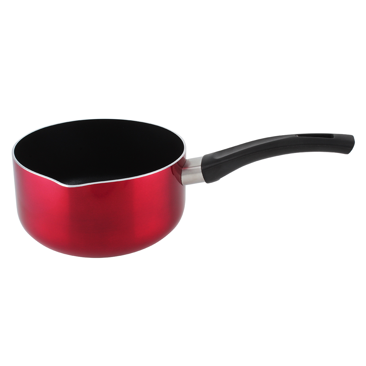 Wilson Sauce Pan with Black Lite Handle (14 x 7 cm, Red)