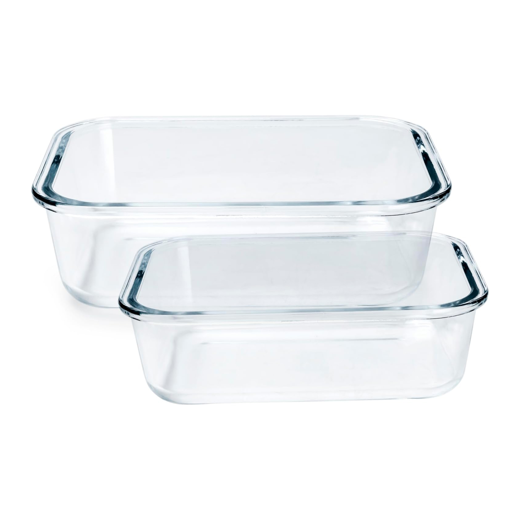 2Pcs Glass Foodsaver Set W/Vent 350+650Ml - Image 2