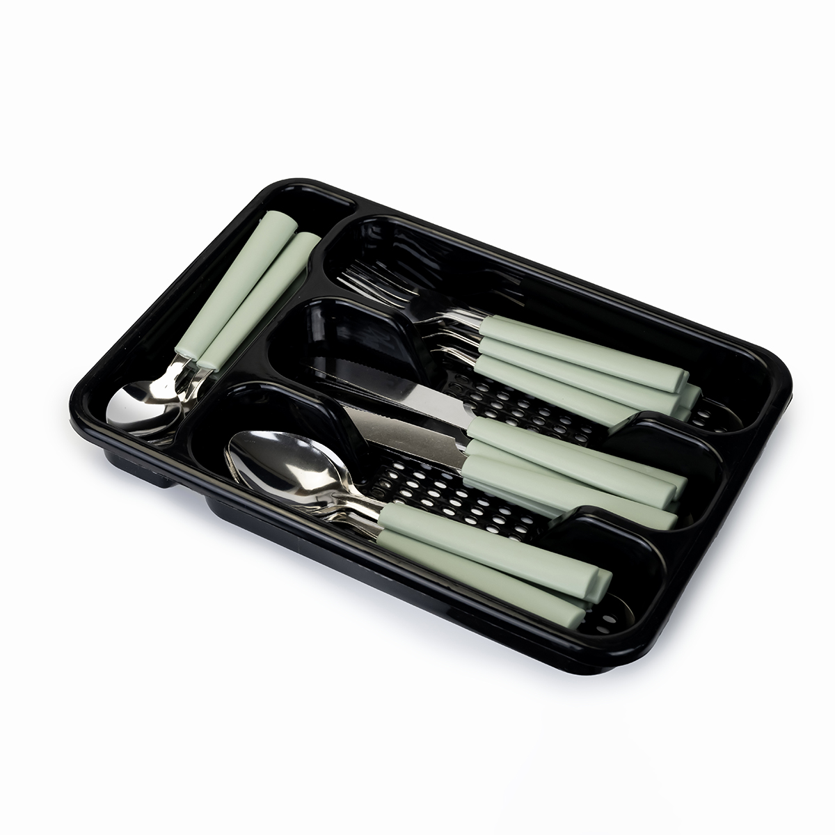 Cutlery Set, 25Pcs/Set, Green - Image 2