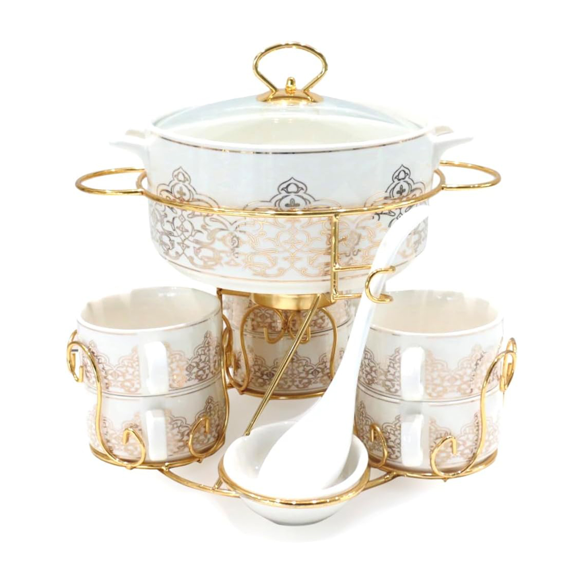 Shallow Soup Set (82858, Multicolor) 17 Pieces