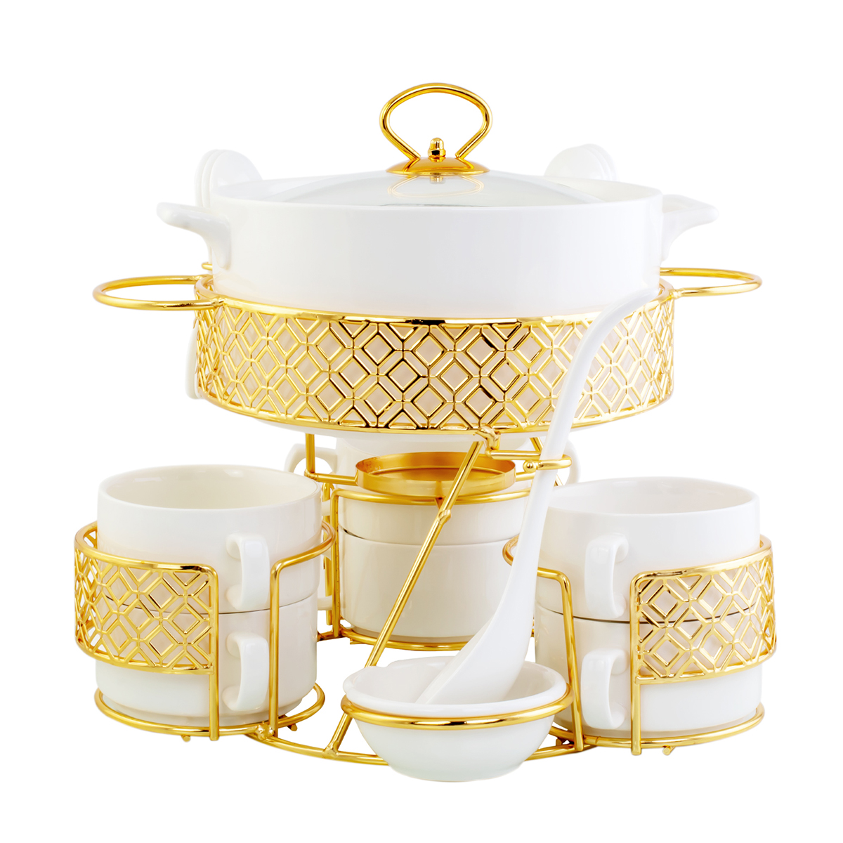17Pcs Soup Set Moz Wht