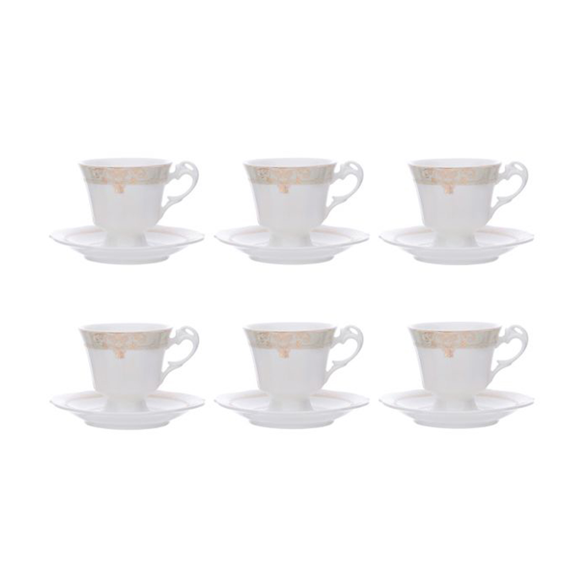 12 Pcs Coffee Cup and Saucer