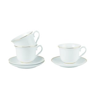 90 cc 6 Cups & Saucers