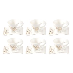 Shallow Tea Cup&Saucer-C66