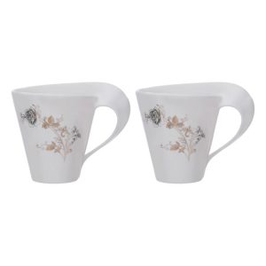 Shallow 2pc Mug Flower