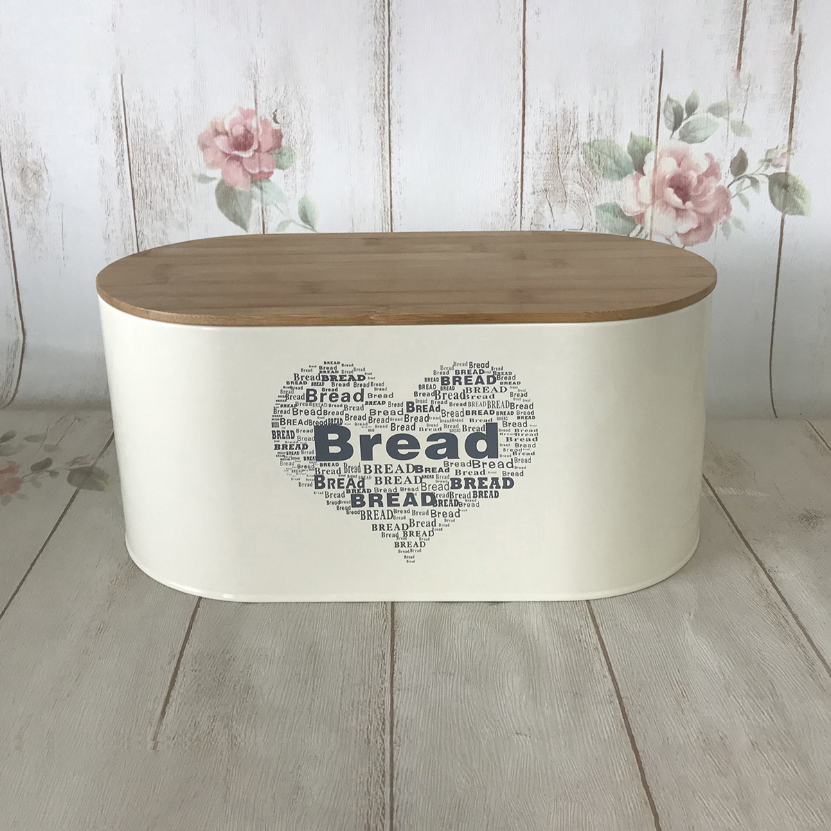 Oval Bread Bin with Bamboo Lid - Image 2