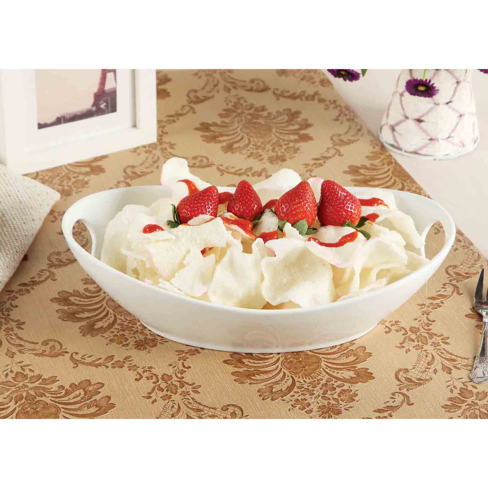 Shallow Oval Bowl with Handle, 13 Inch - Image 2