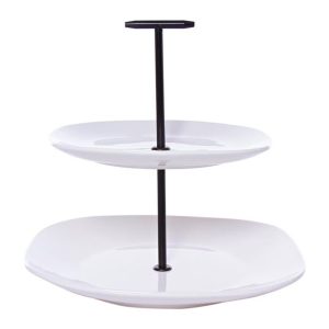 Shallow 2TierPlate W/Stnd 8.5"