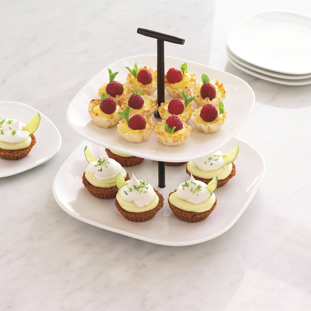 Shallow 2TierPlate W/Stnd 8.5" - Image 2