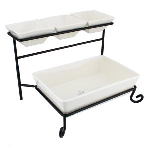 Shallow2 tierServingsetW/Stand)