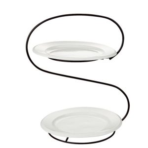 2TierroundPlateW/Stand12.5"956
